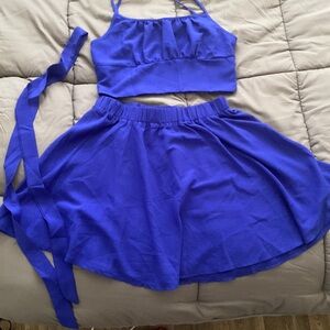 2 piece set. Crop and skirt